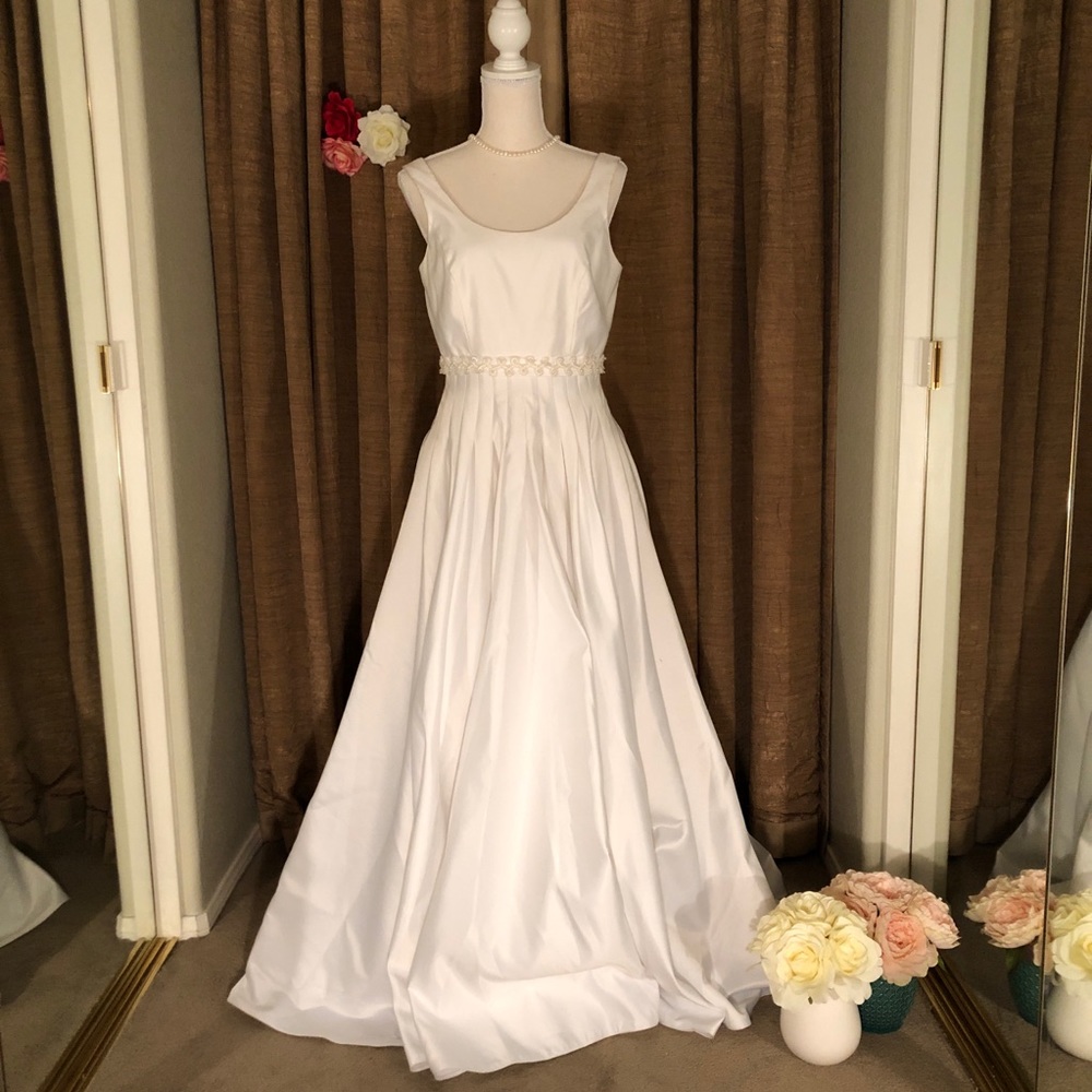 Lovely Satin Wedding Dress